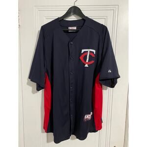 Joe Mauer Minnesota Twins Majestic MLB Baseball Jersey Size XL